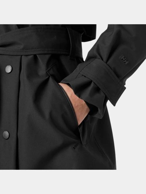 Helly Hansen W Avenue Ins Long Trench Coat női ballonkabát fekete színben 5