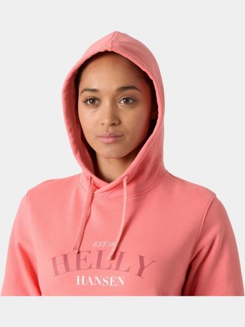 Helly Hansen W Core Graphic Hoodie női kapucnis pulóver rózsaszín színben 5