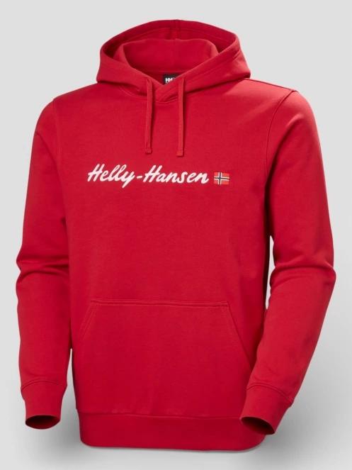 Helly Hansen Core Graphic Hoodie férfi kapucnis pulóver piros színben 6