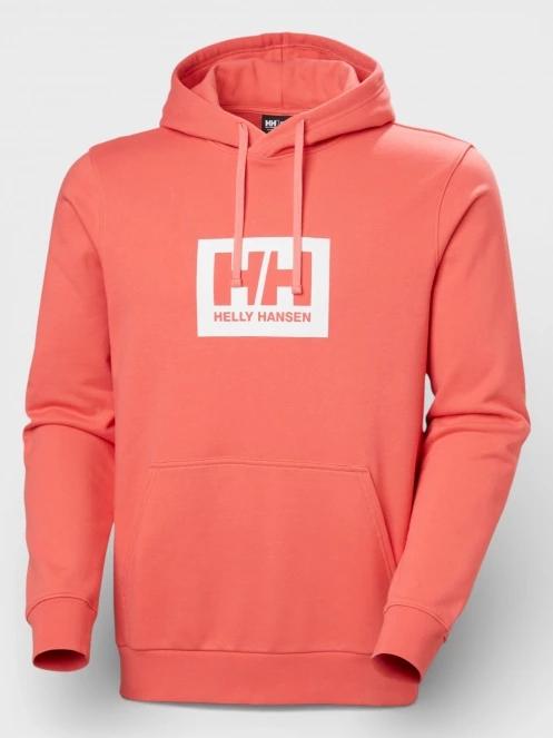 Helly Hansen Hh Box Hoodie férfi kapucnis pulóver piros színben 6