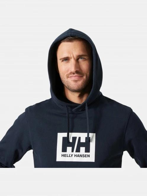 Helly Hansen Hh Box Hoodie férfi kapucnis pulóver sötétkék színben 4