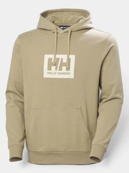 Helly Hansen Hh Box Hoodie férfi kapucnis pulóver oliva színben 6