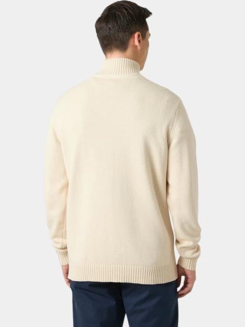 Helly Hansen Smoegen 1/2 Zip Sweater férfi kötött pulóver homok színben 3