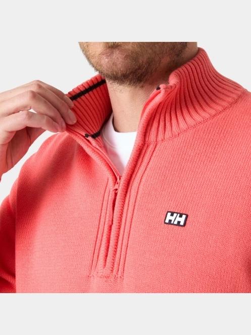 Helly Hansen Smoegen 1/2 Zip Sweater férfi kötött pulóver piros színben 5