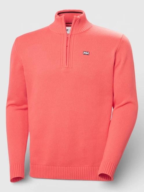 Helly Hansen Smoegen 1/2 Zip Sweater férfi kötött pulóver piros színben 6