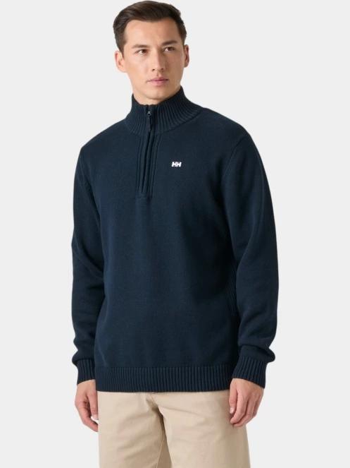 Helly Hansen Smoegen 1/2 Zip Sweater férfi kötött pulóver sötétkék színben 2