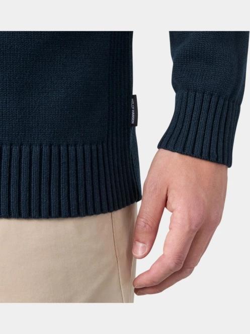 Helly Hansen Smoegen 1/2 Zip Sweater férfi kötött pulóver sötétkék színben 4