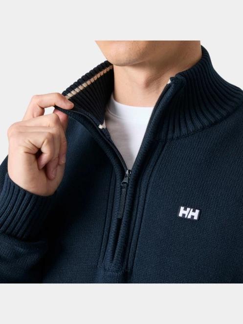 Helly Hansen Smoegen 1/2 Zip Sweater férfi kötött pulóver sötétkék színben 5