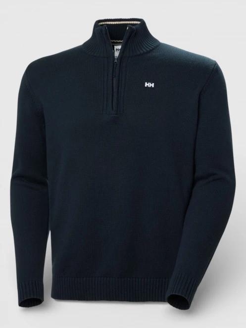 Helly Hansen Smoegen 1/2 Zip Sweater férfi kötött pulóver sötétkék színben 6