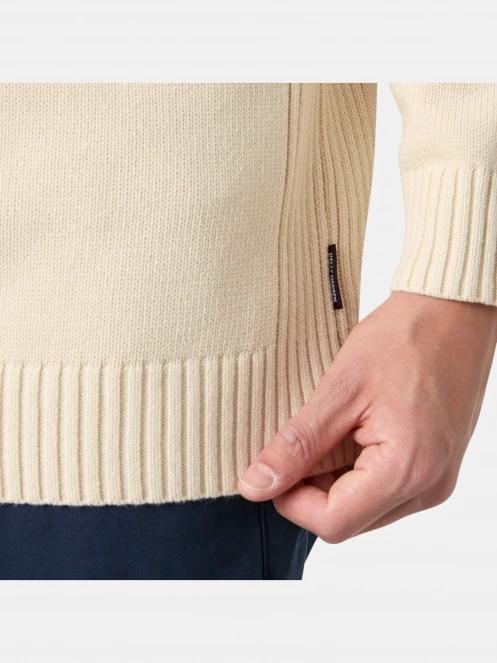 Helly Hansen Smoegen 1/2 Zip Sweater férfi kardigán homok színben 5
