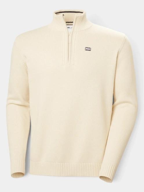 Helly Hansen Smoegen 1/2 Zip Sweater férfi kardigán homok színben 6