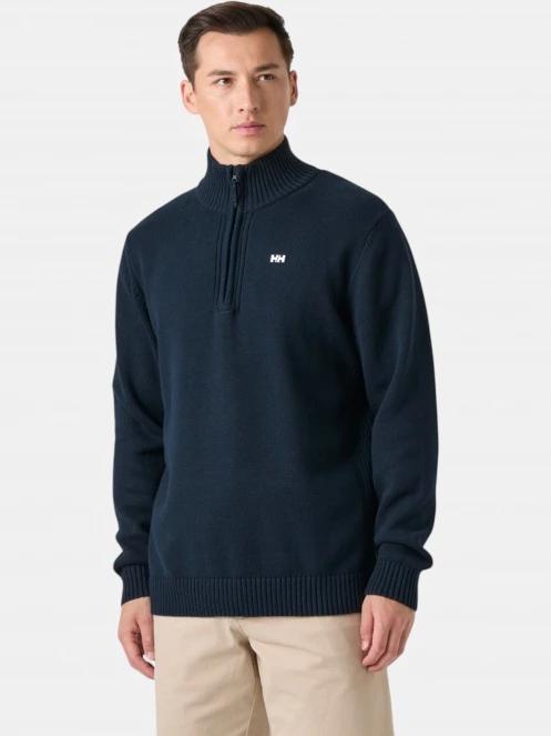 Helly Hansen Smoegen 1/2 Zip Sweater férfi kardigán sötétkék színben 2