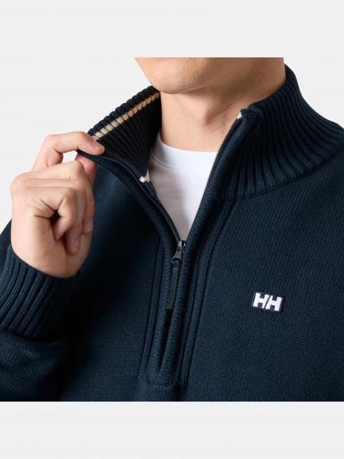 Helly Hansen Smoegen 1/2 Zip Sweater férfi kardigán sötétkék színben 4