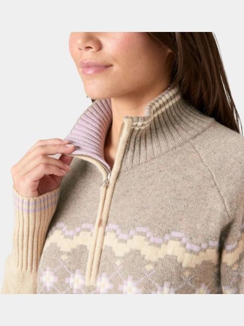 Helly Hansen W Apr?S Knit Sweater női kötött pulóver homok színben 4