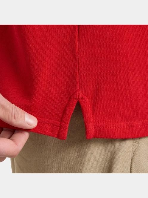 Helly Hansen Messina Graphic Fitted Polo férfi galléros póló piros színben 4