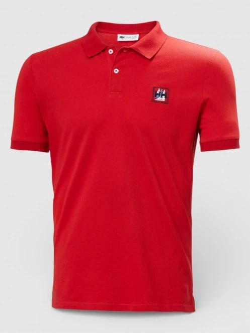 Helly Hansen Messina Graphic Fitted Polo férfi galléros póló piros színben 6