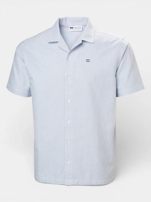 Helly Hansen Shore Ss Shirt férfi rövid ujjú ing világoskék színben 6