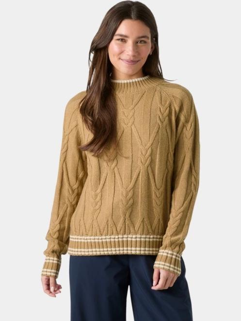 Helly Hansen W Positano Knit Sweater női kötött pulóver barna színben 2