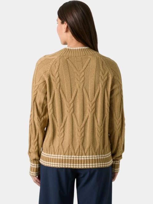 Helly Hansen W Positano Knit Sweater női kötött pulóver barna színben 3
