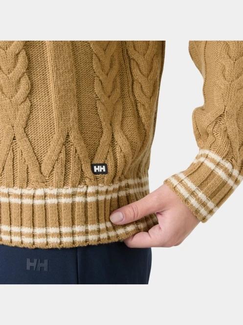 Helly Hansen W Positano Knit Sweater női kötött pulóver barna színben 4
