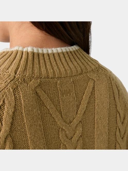 Helly Hansen W Positano Knit Sweater női kötött pulóver barna színben 5