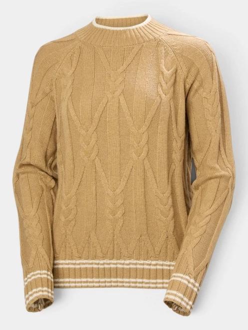 Helly Hansen W Positano Knit Sweater női kötött pulóver barna színben 6