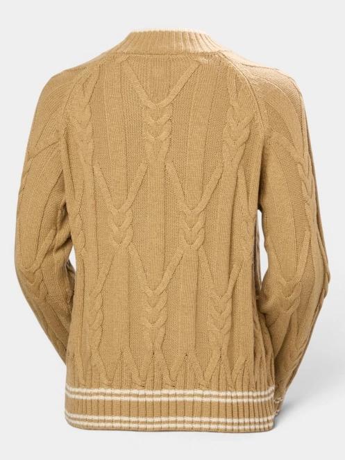 Helly Hansen W Positano Knit Sweater női kötött pulóver barna színben 7