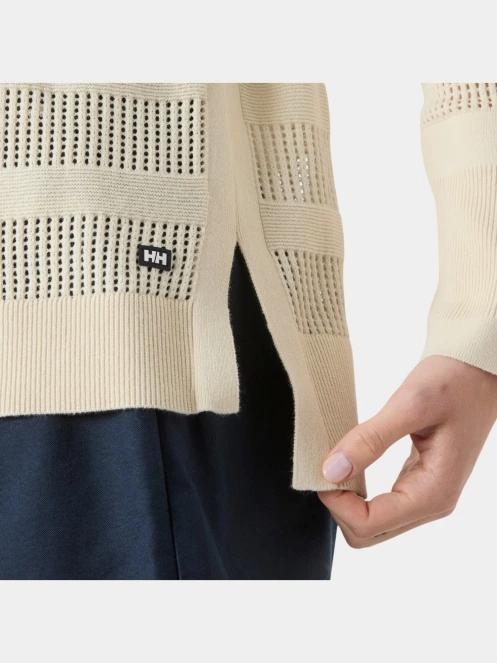 Helly Hansen W Portofino Knit Sweater női kötött pulóver homok színben 4