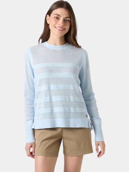 Helly Hansen W Portofino Knit Sweater női kötött pulóver világoskék színben 2