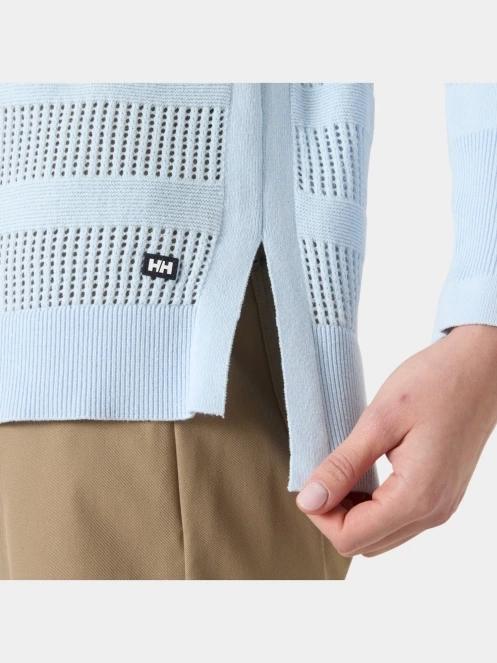 Helly Hansen W Portofino Knit Sweater női kötött pulóver világoskék színben 4