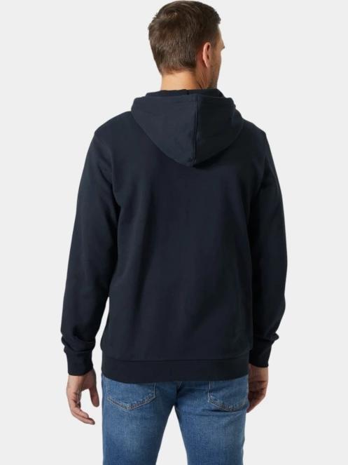 Helly Hansen Hh Logo Fz Hoodie férfi kapucnis pulóver sötétkék színben 3