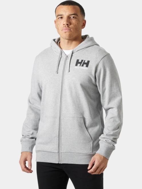 Helly Hansen Hh Logo Fz Hoodie férfi kapucnis pulóver szürke színben 2