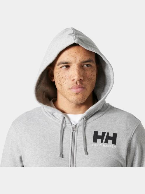 Helly Hansen Hh Logo Fz Hoodie férfi kapucnis pulóver szürke színben 4