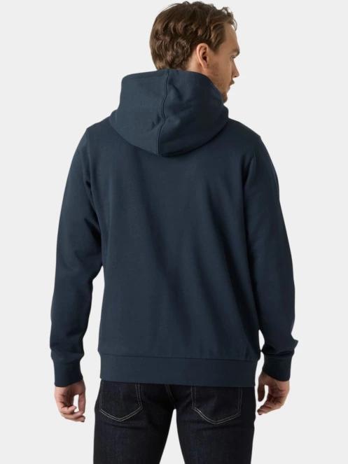 Helly Hansen Hh Logo Hoodie férfi kapucnis pulóver sötétkék színben 3