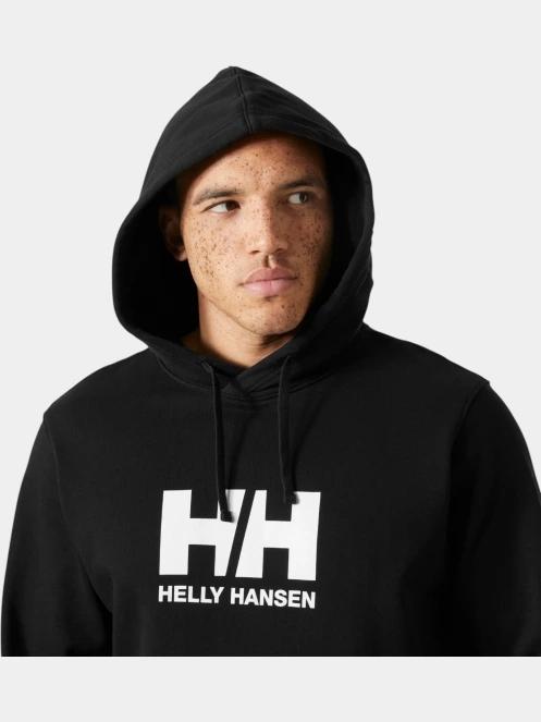 Helly Hansen Hh Logo Hoodie férfi kapucnis pulóver fekete színben 4