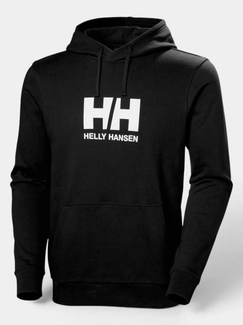 Helly Hansen Hh Logo Hoodie férfi kapucnis pulóver fekete színben 6