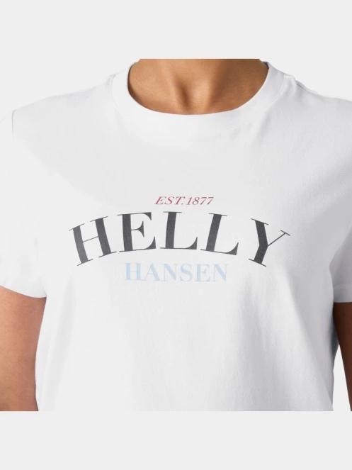 Helly Hansen W Core Graphic T-Shirt 2.0 női rövid ujjú póló fehér színben 4