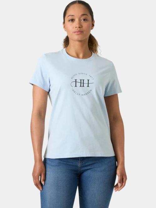 Helly Hansen W Core Graphic T-Shirt 2.0 női rövid ujjú póló világoskék színben 2