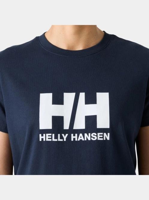 Helly Hansen W Hh Logo T-Shirt 3.0 női rövid ujjú póló sötétkék színben 4