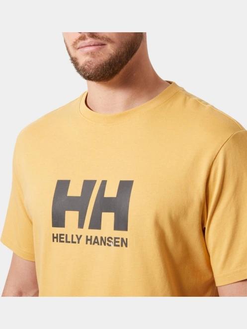 Helly Hansen Hh Logo T-Shirt 3.0 férfi rövid ujjú póló sárga színben 4