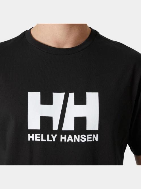 Helly Hansen Hh Logo T-Shirt 3.0 férfi rövid ujjú póló fekete színben 4