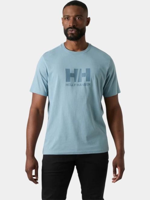 Helly Hansen Hh Logo T-Shirt 3.0 férfi rövid ujjú póló világoskék színben 2