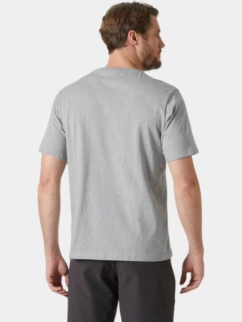 Helly Hansen Hh Logo T-Shirt 3.0 férfi rövid ujjú póló szürke színben 3
