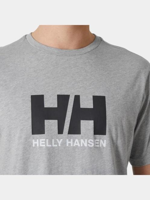 Helly Hansen Hh Logo T-Shirt 3.0 férfi rövid ujjú póló szürke színben 4