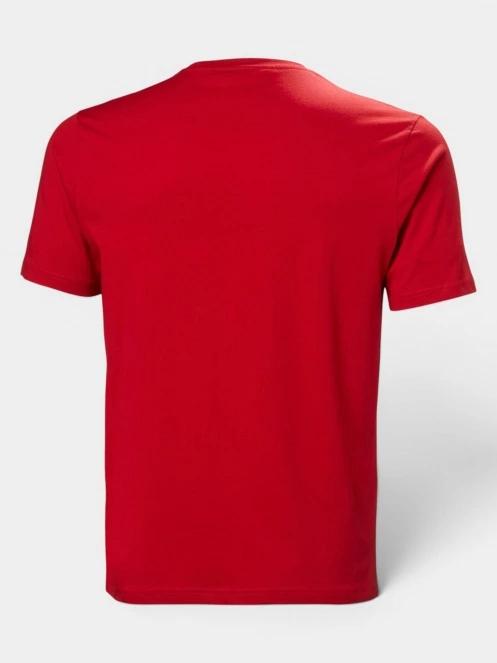 Helly Hansen Hh Logo T-Shirt 3.0 férfi rövid ujjú póló piros színben 6