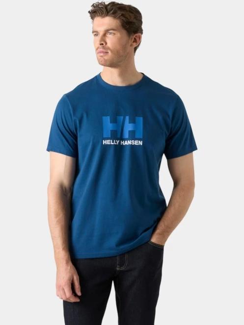 Helly Hansen Hh Logo T-Shirt 3.0 férfi rövid ujjú póló kék színben 2