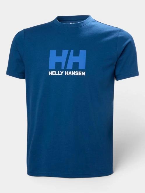 Helly Hansen Hh Logo T-Shirt 3.0 férfi rövid ujjú póló kék színben 5