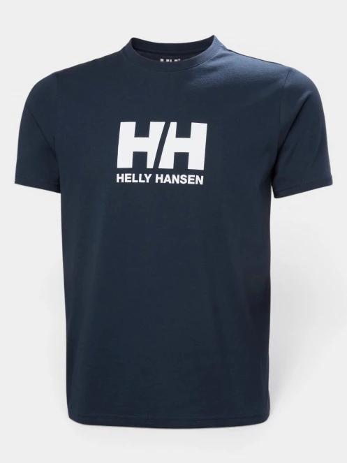 Helly Hansen Hh Logo T-Shirt 3.0 férfi rövid ujjú póló sötétkék színben 5