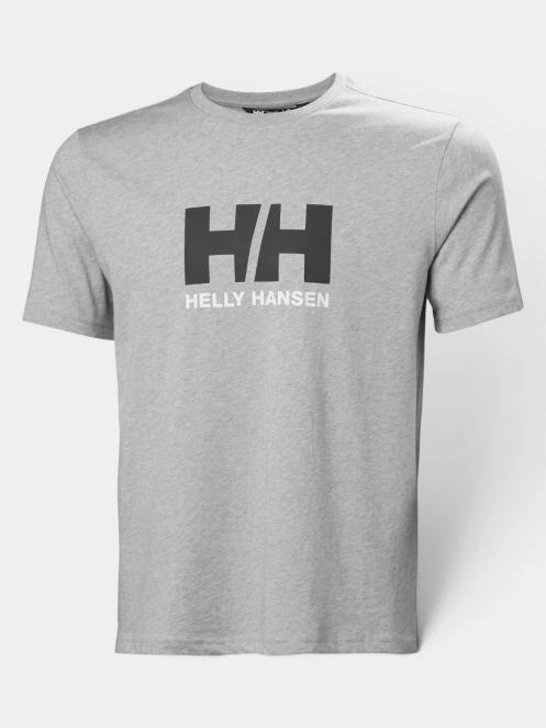 Helly Hansen Hh Logo T-Shirt 3.0 férfi rövid ujjú póló szürke színben 5