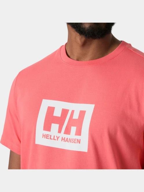 Helly Hansen Hh Box T 2.0 férfi rövid ujjú póló rózsaszín színben 4